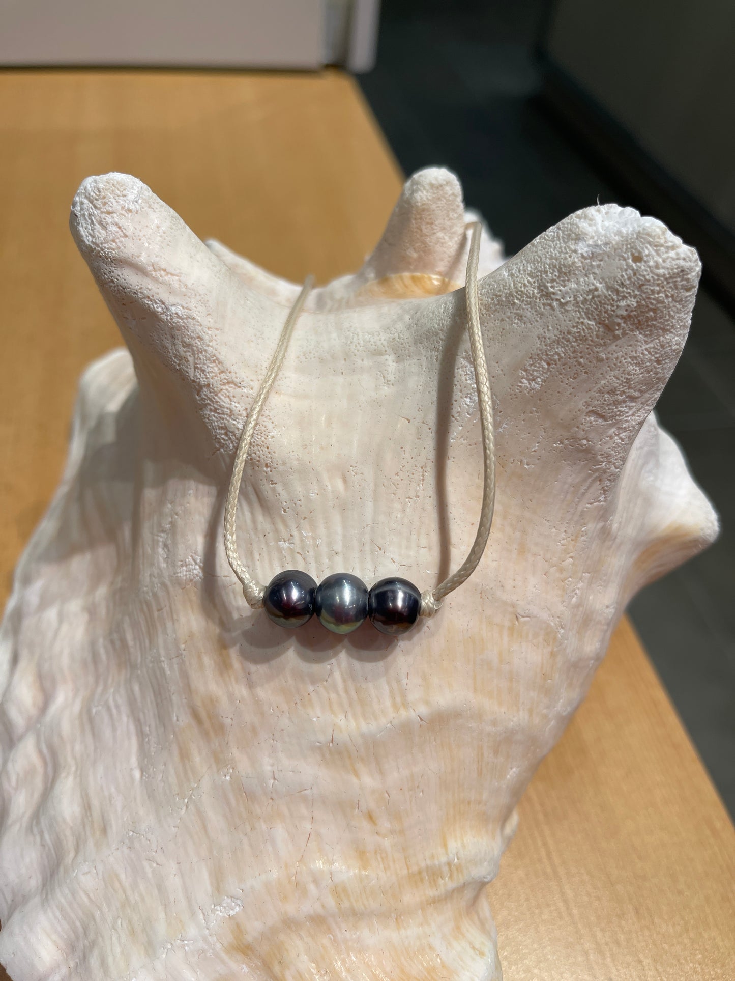 "Triple Scoop Knot" Freshwater Pearl Necklace