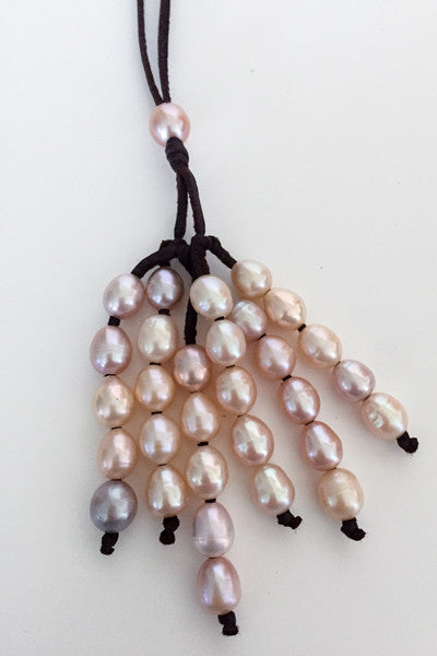 "Savannah Rain" Adjustable Freshwater Pearl Necklace - Klara Haloho - 4