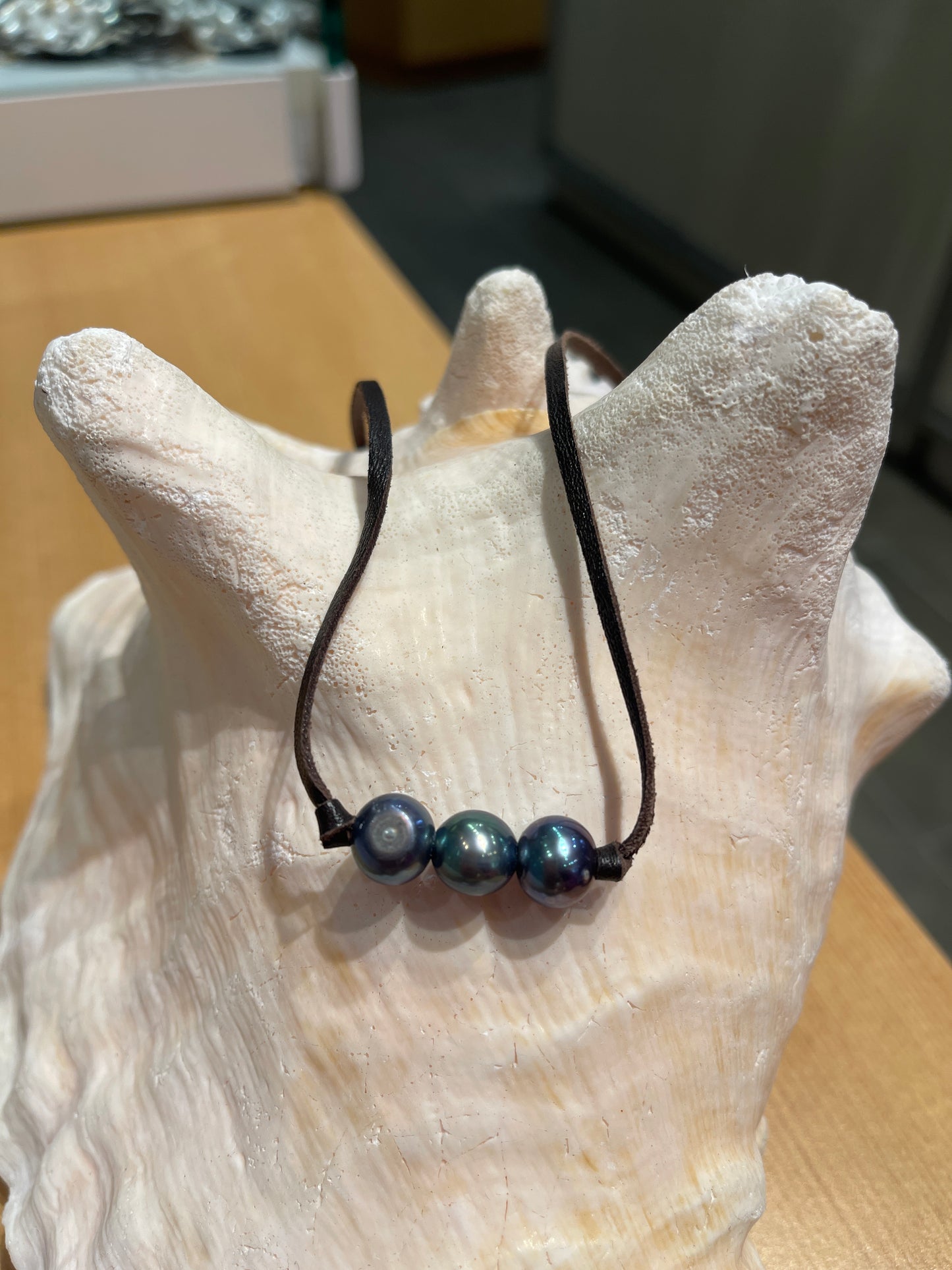 "Triple Scoop Knot" Freshwater Pearl Necklace