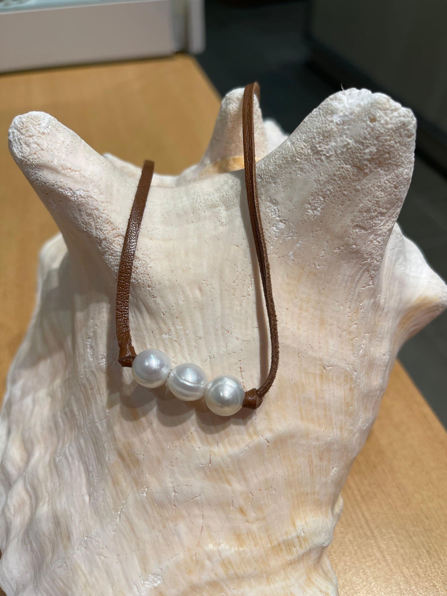 "Triple Scoop Knot" Freshwater Pearl Necklace