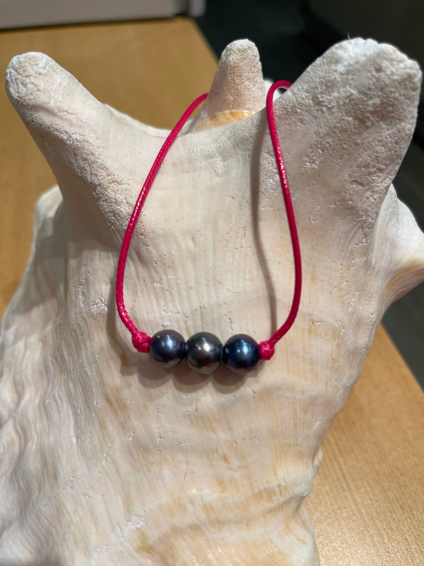 "Triple Scoop Knot" Freshwater Pearl Necklace