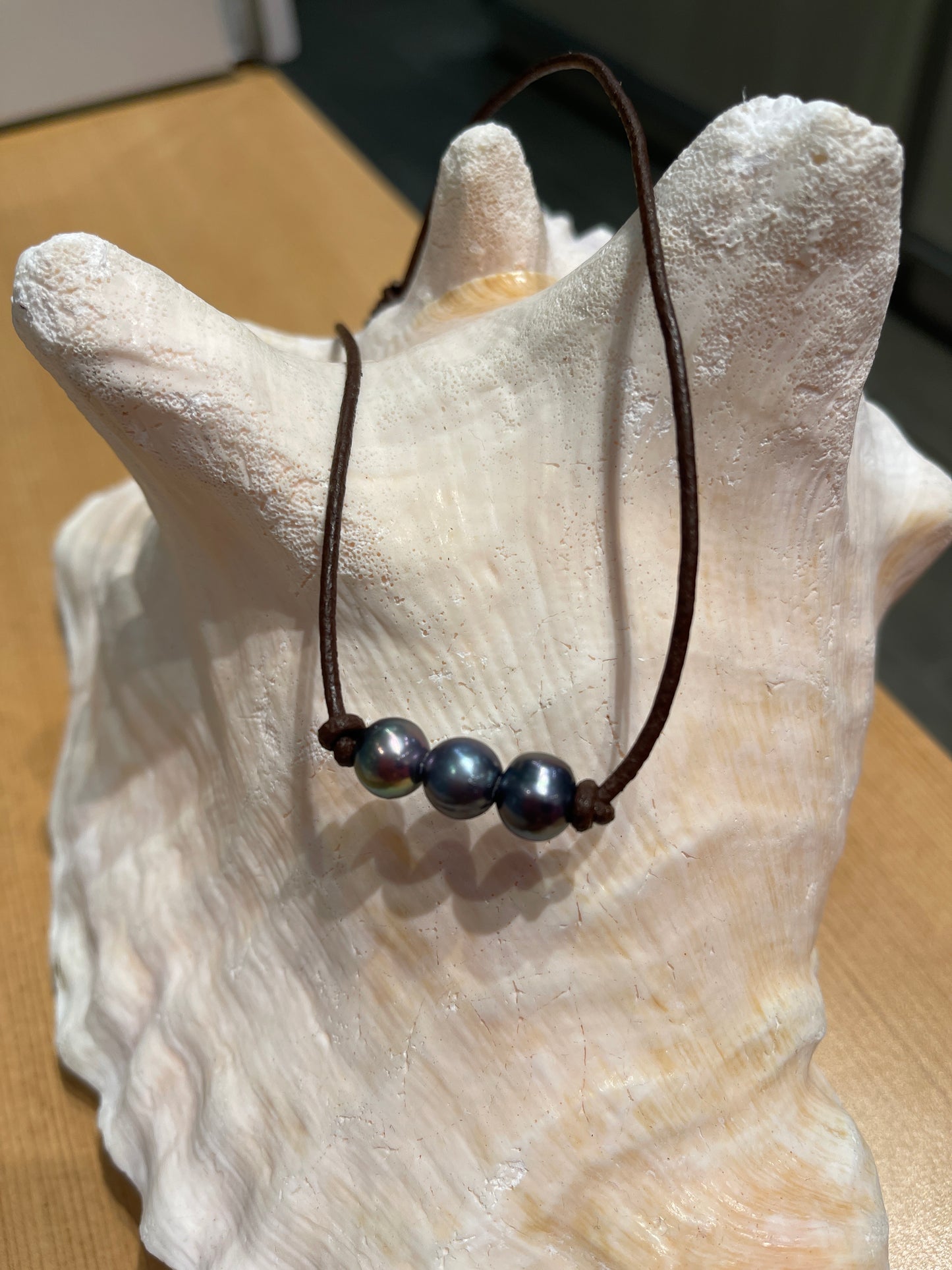 "Triple Scoop Knot" Freshwater Pearl Necklace