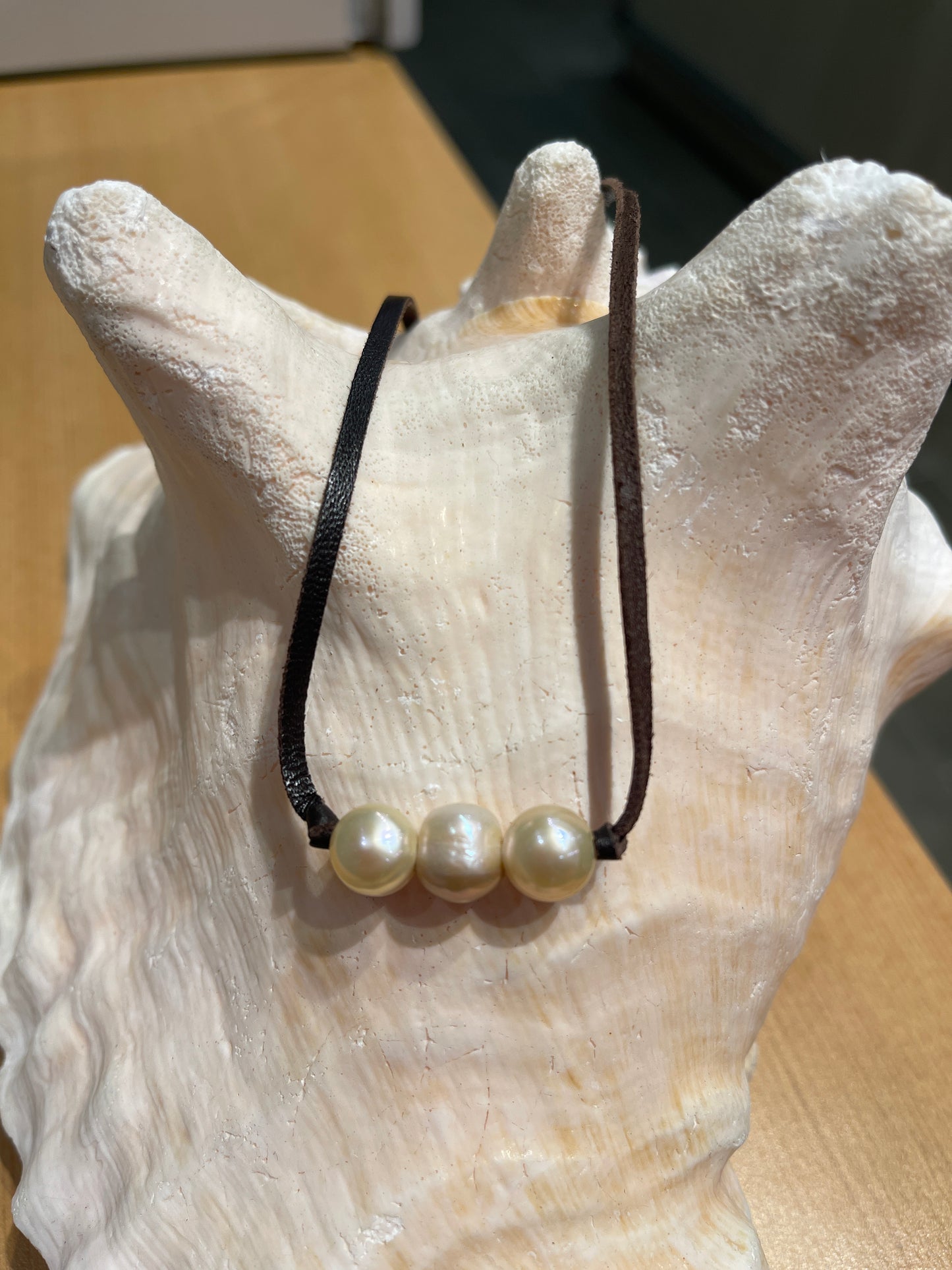 "Triple Scoop Knot" Freshwater Pearl Necklace