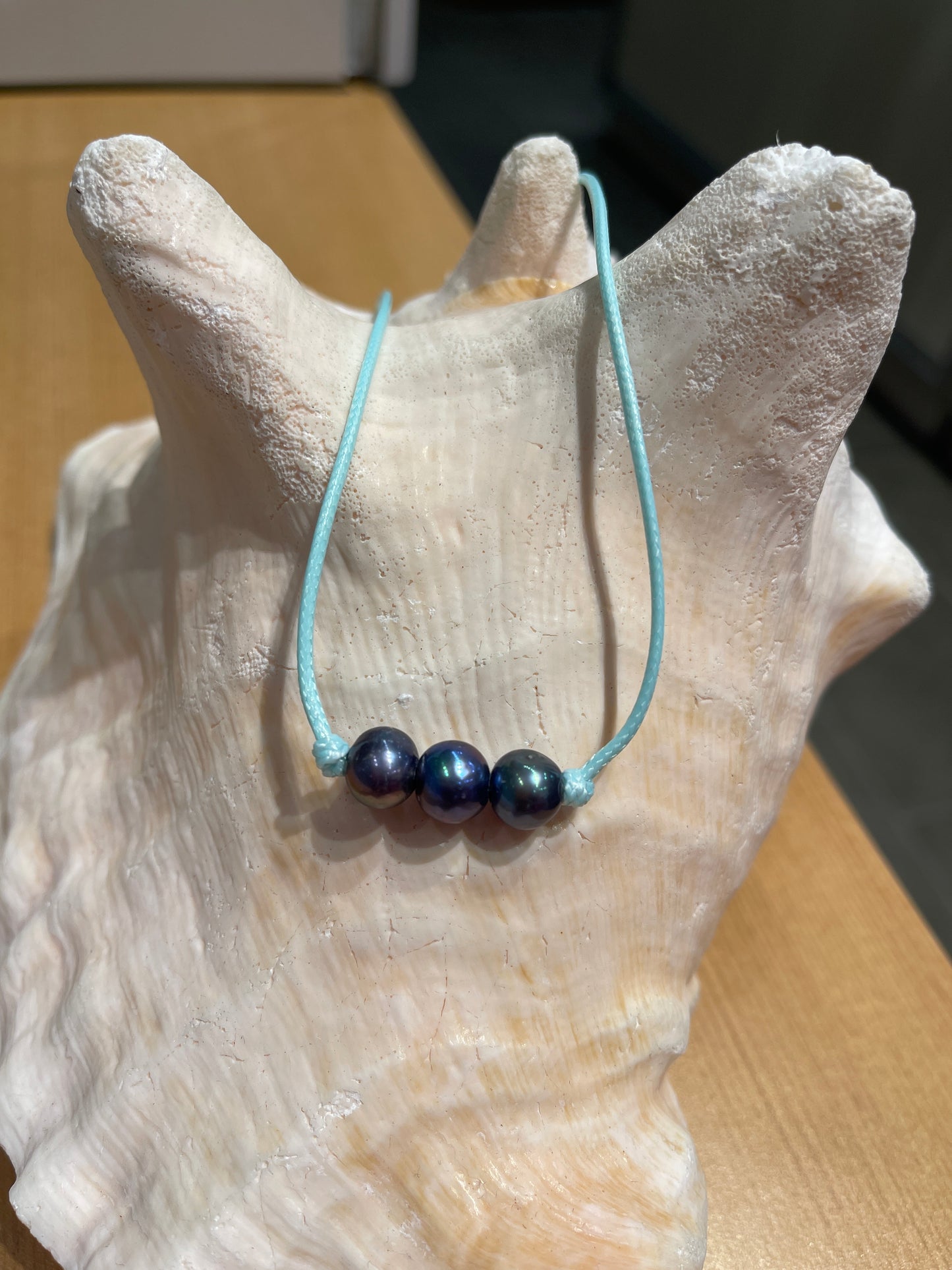 "Triple Scoop Knot" Freshwater Pearl Necklace