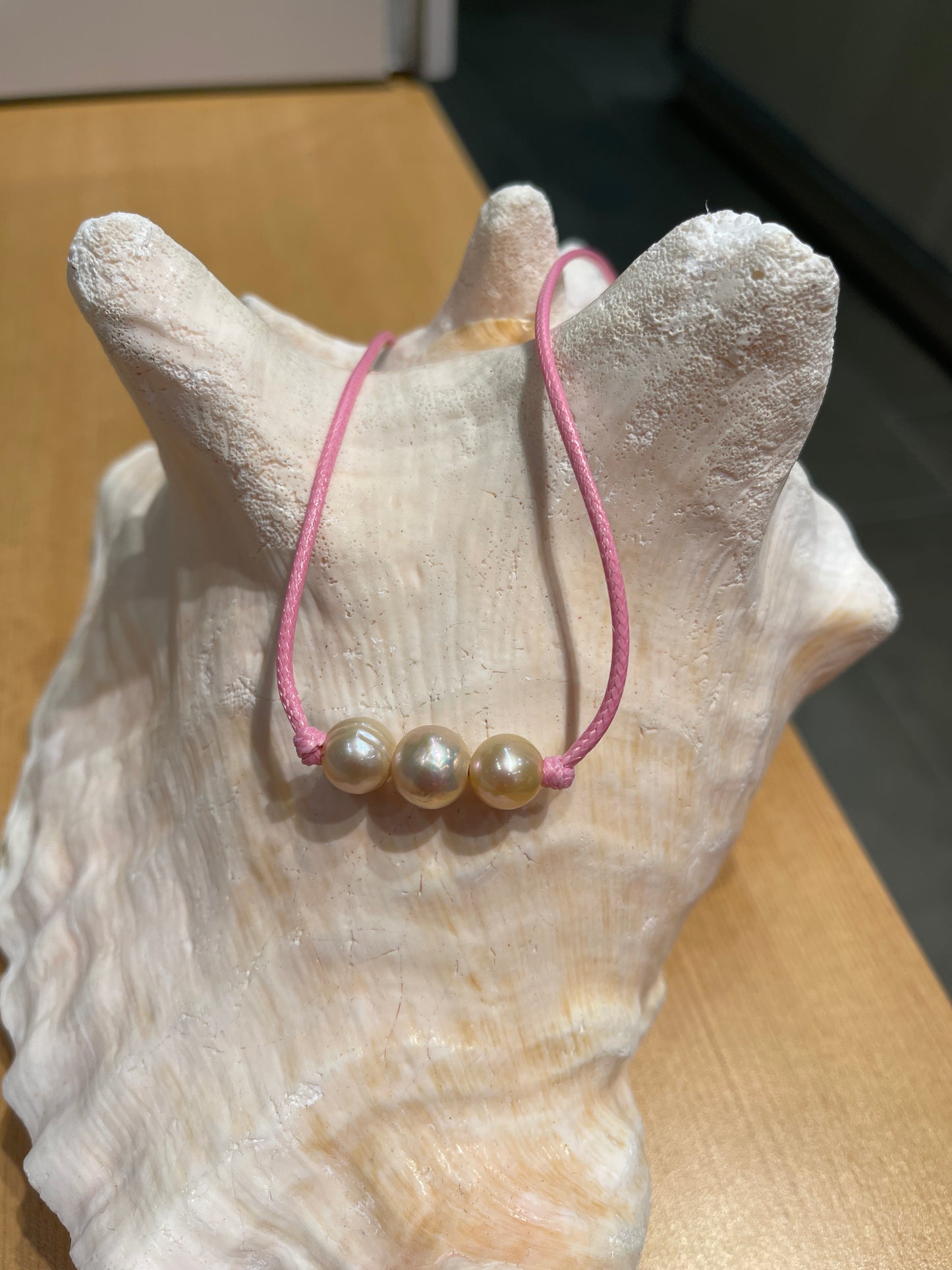 "Triple Scoop Knot" Freshwater Pearl Necklace