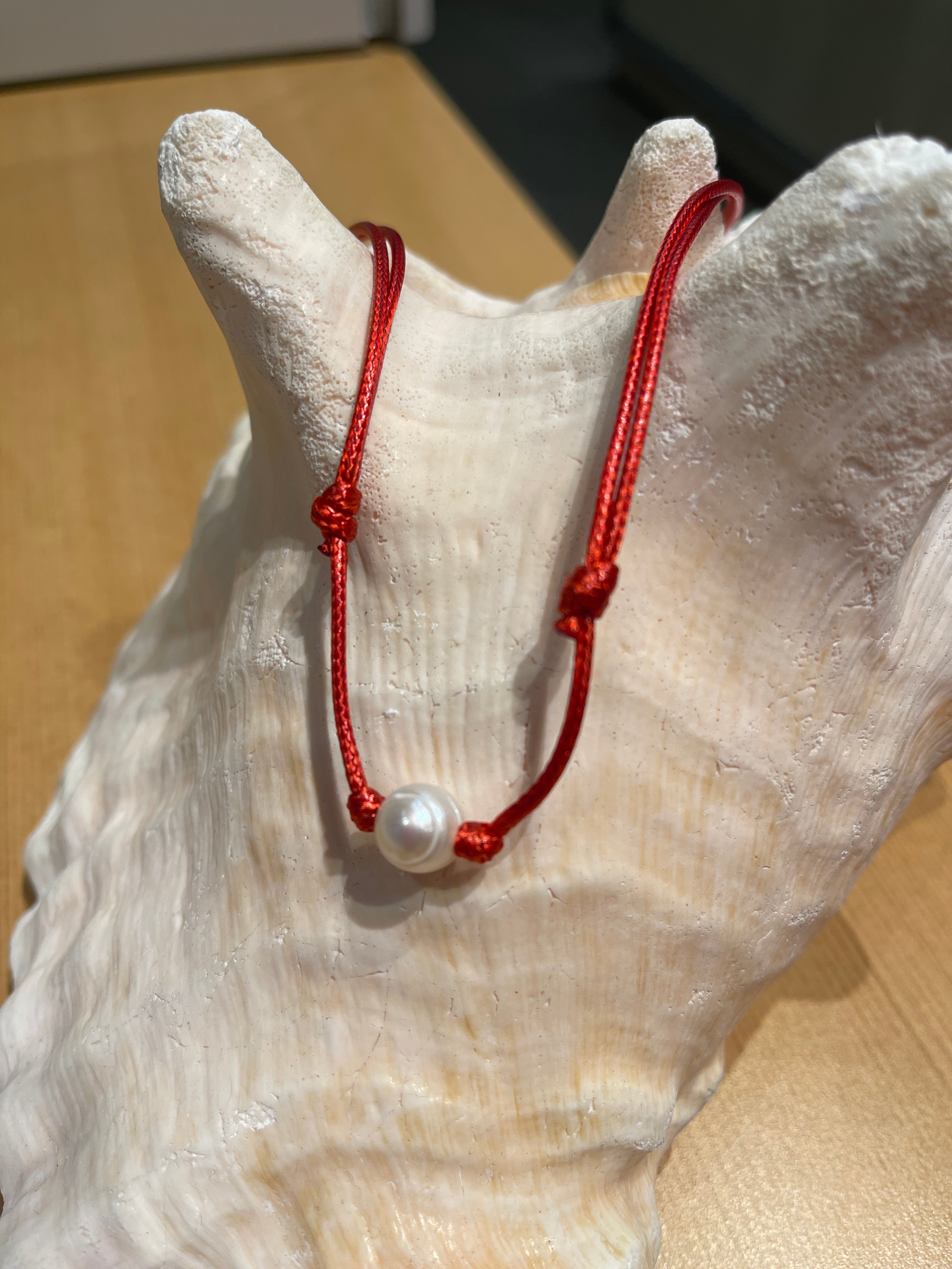 single pearl on leather handmade in us child adult gift idea park