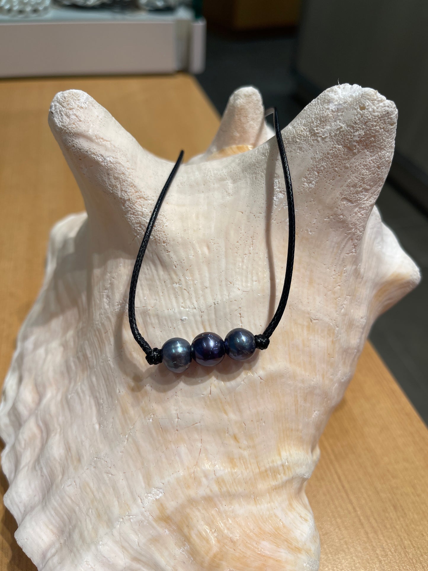 "Triple Scoop Knot" Freshwater Pearl Necklace