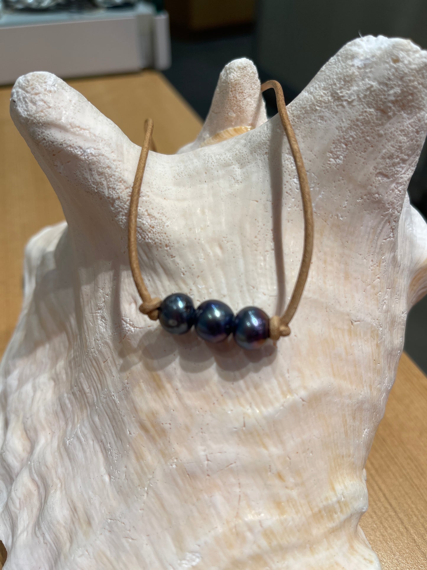 "Triple Scoop Knot" Freshwater Pearl Necklace