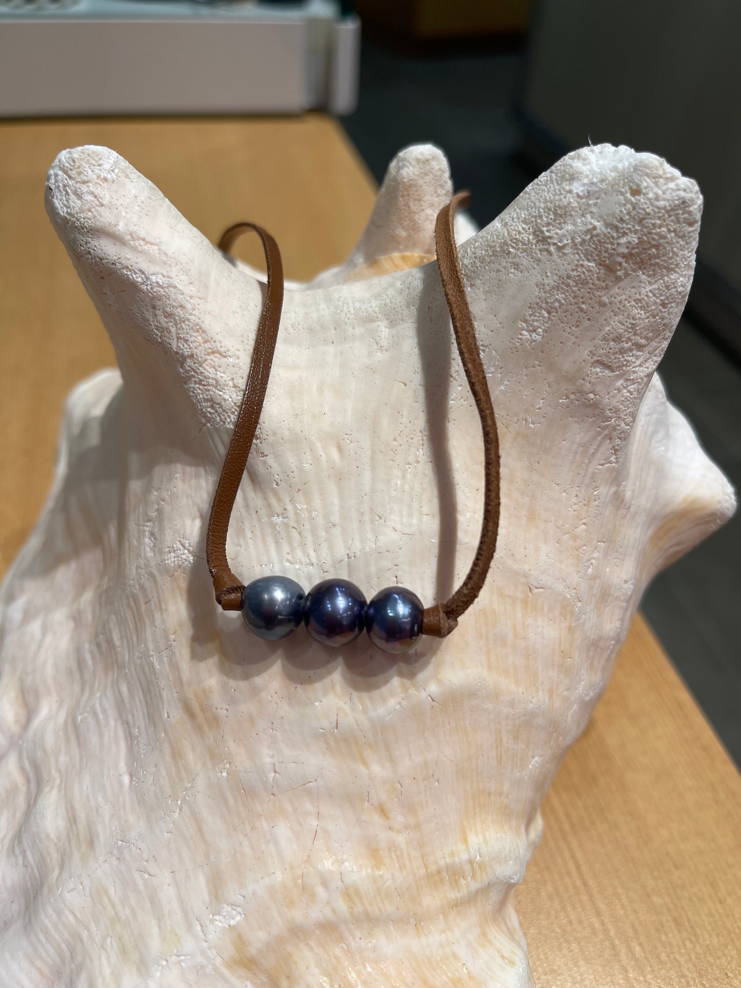 "Triple Scoop Knot" Freshwater Pearl Necklace