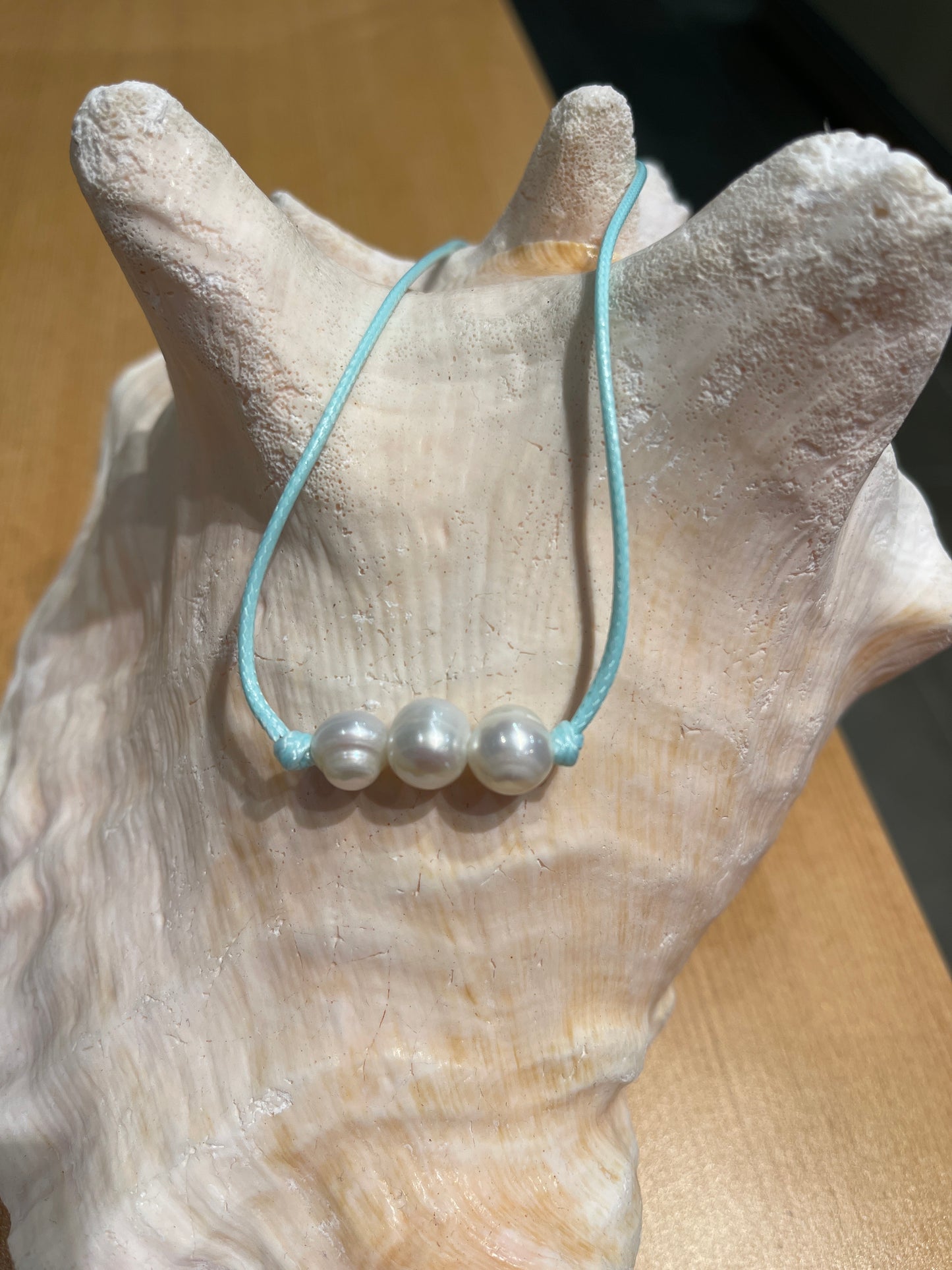 "Triple Scoop Knot" Freshwater Pearl Necklace