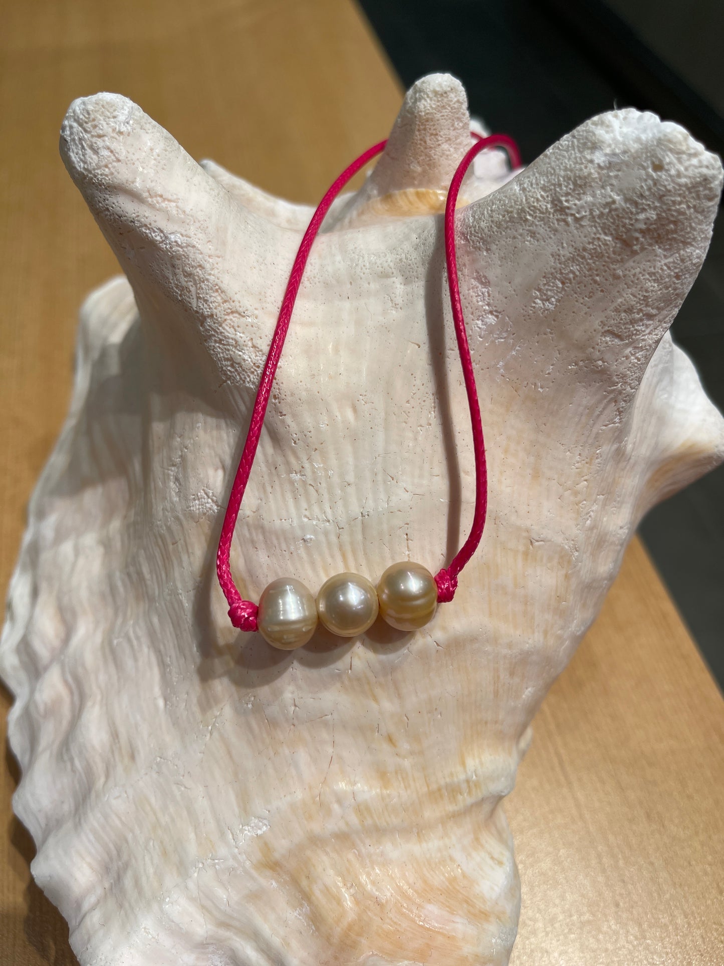 "Triple Scoop Knot" Freshwater Pearl Necklace