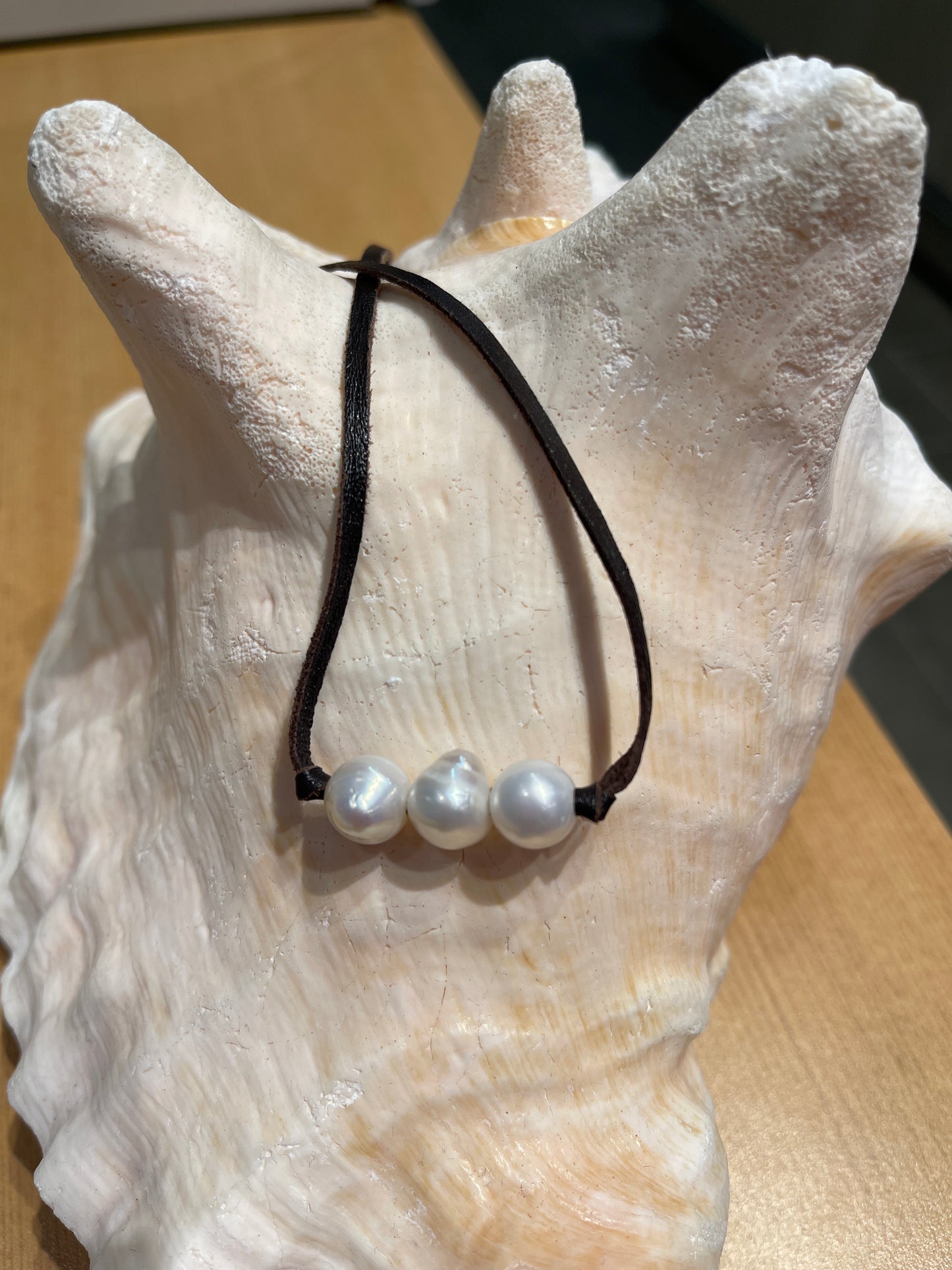 "Triple Scoop Knot" Freshwater Pearl Necklace