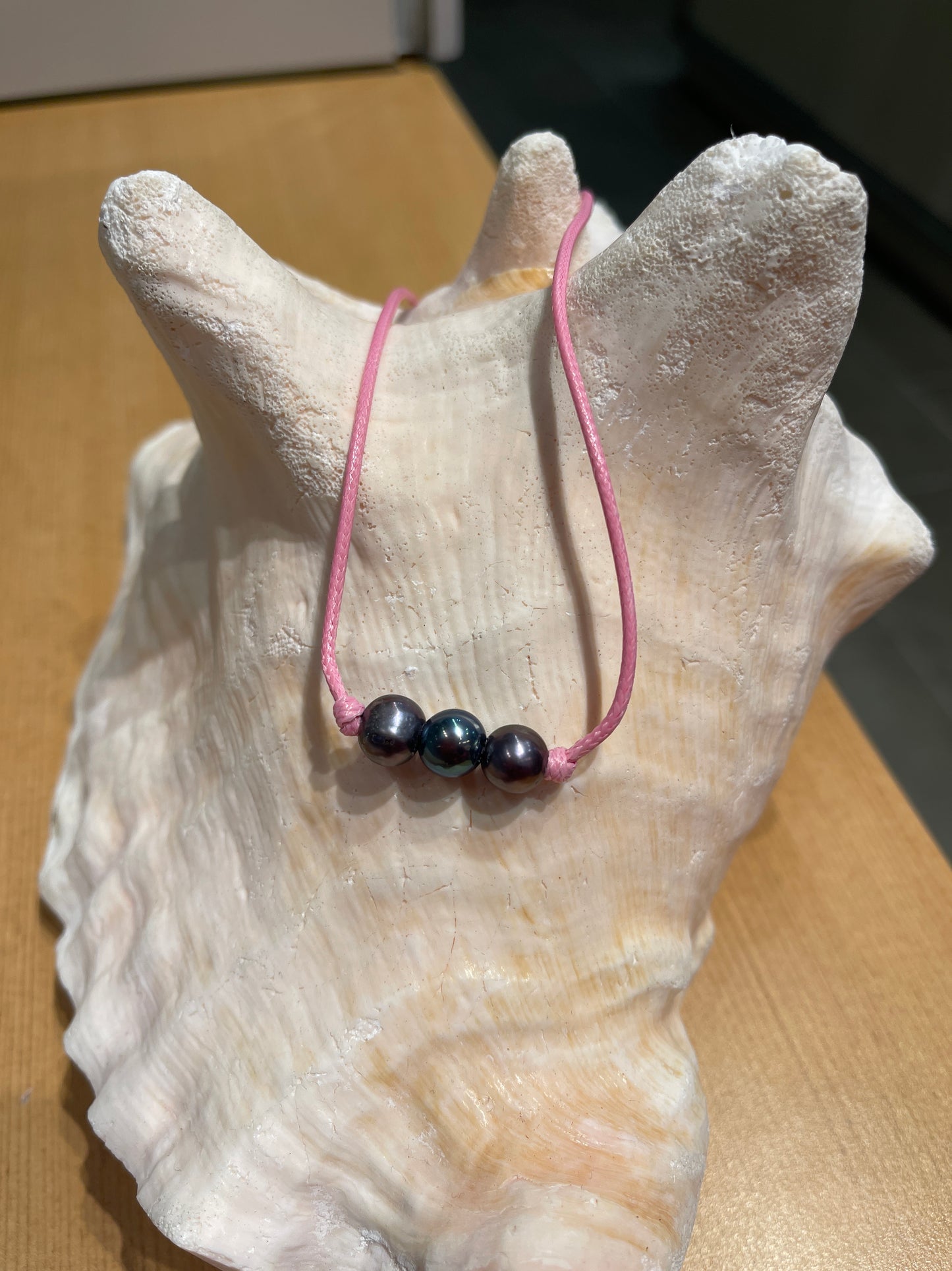 "Triple Scoop Knot" Freshwater Pearl Necklace