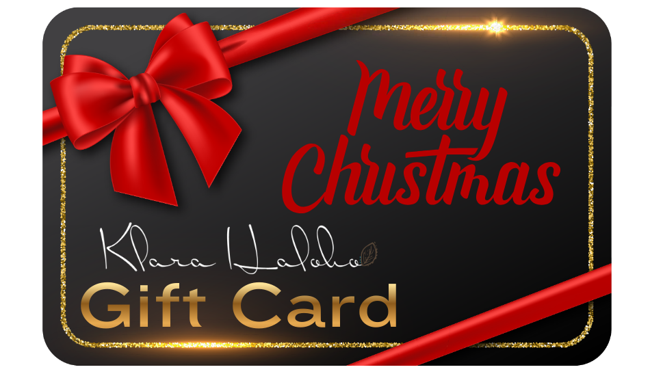 Celebrate the season with a Klara Haloho Gift Card!