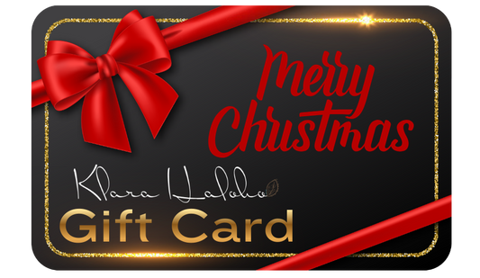Celebrate the season with a Klara Haloho Gift Card!