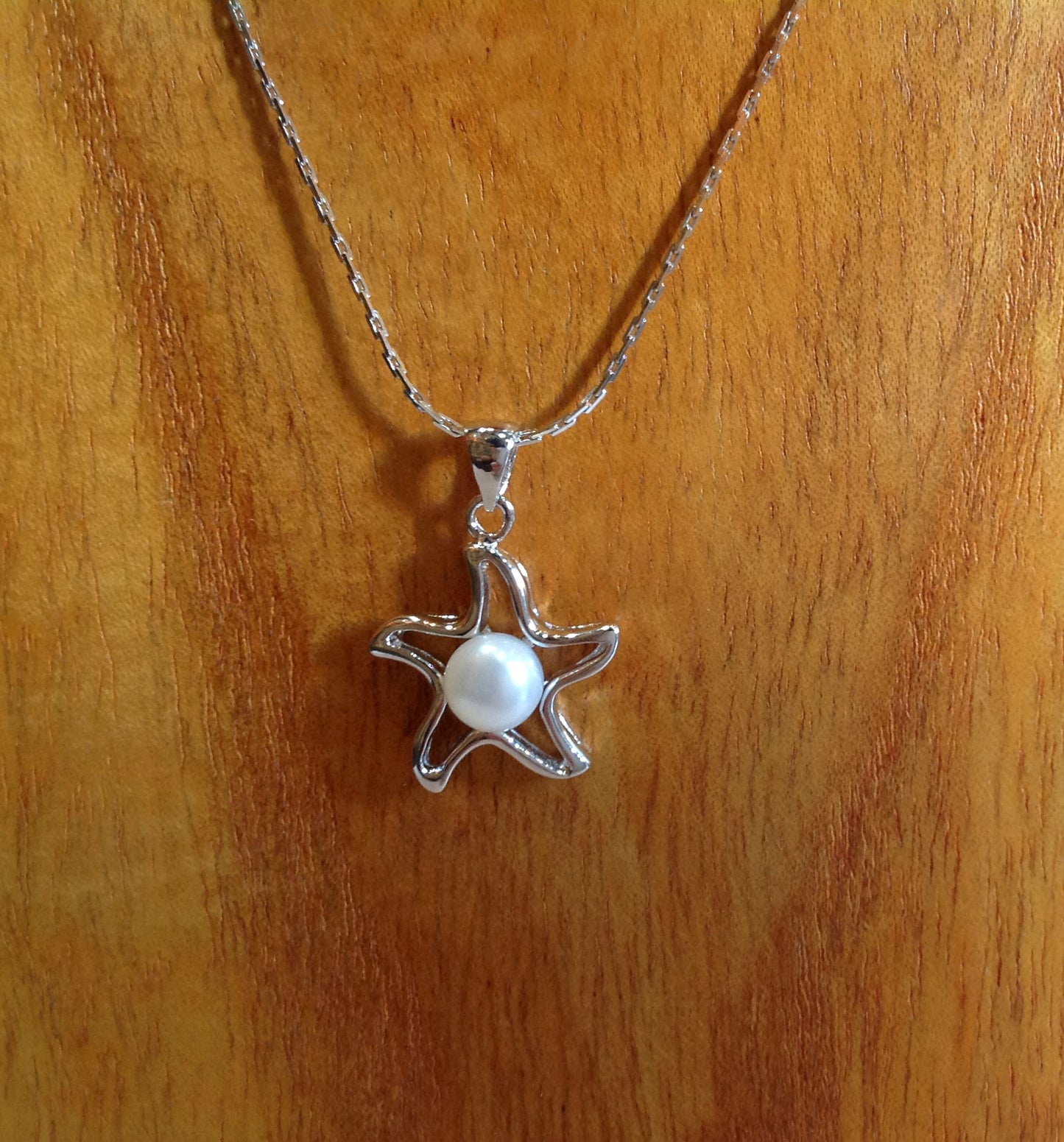Starfish Freshwater Pearl and Sterling Silver Necklace - Klara Haloho - 2
