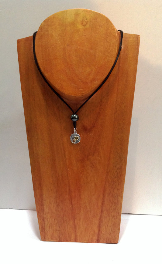 Charm with Tahitian Pearl Necklace - Klara Haloho - 1