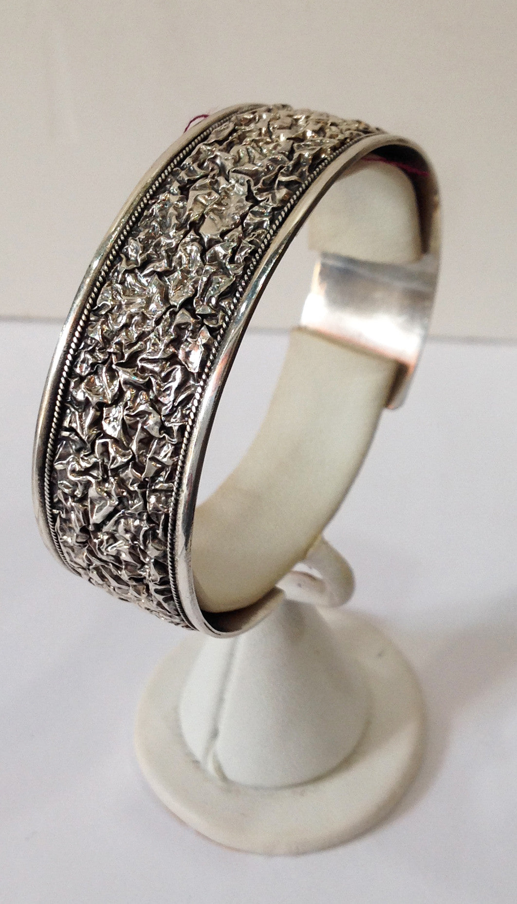 Handmade Balinese Sterling Silver Cuff Bracelet - Klara Haloho - 1