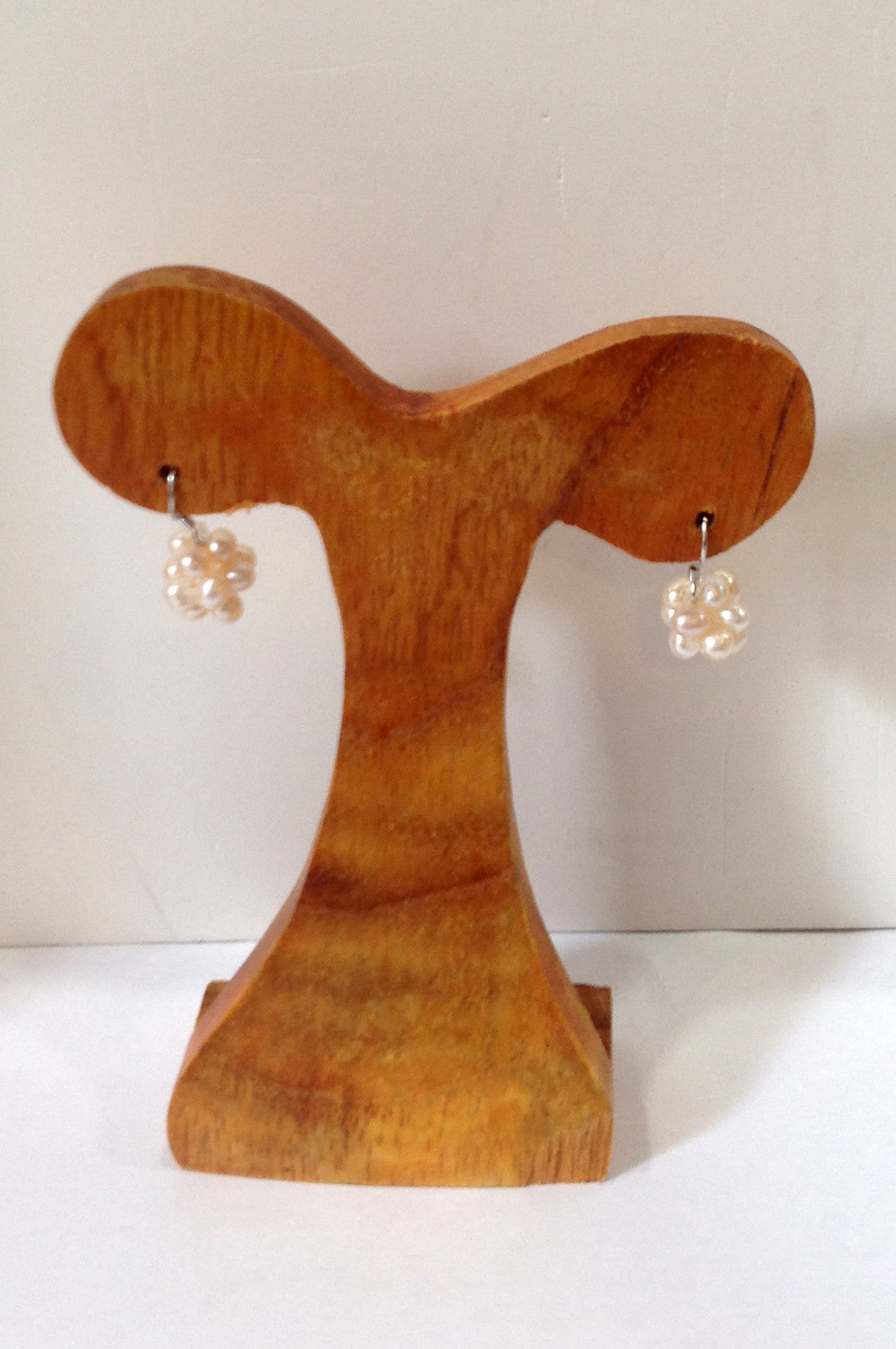 "Cotton Ball" Freshwater Pearl Earrings - Klara Haloho - 1
