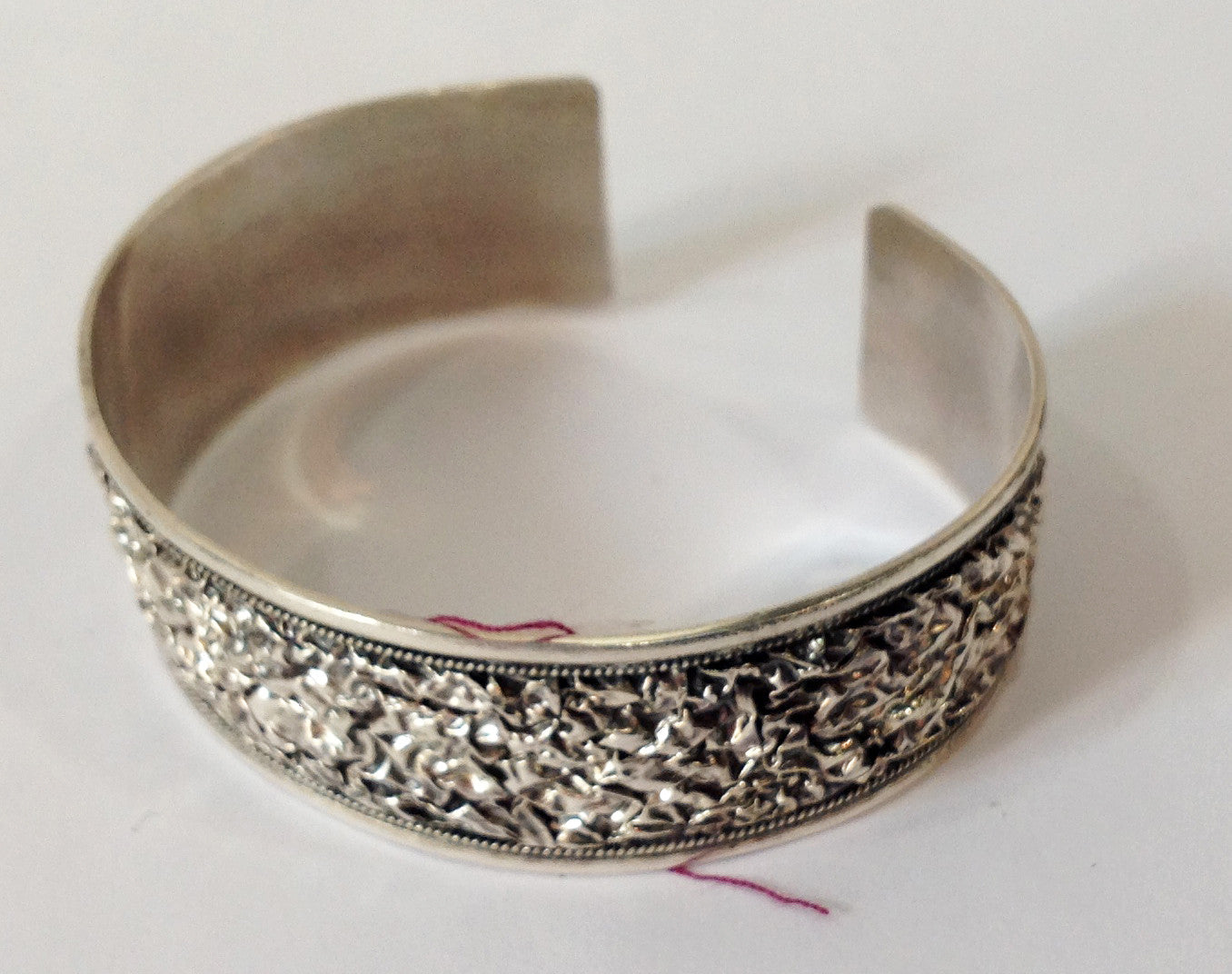 Handmade Balinese Sterling Silver Cuff Bracelet - Klara Haloho - 5