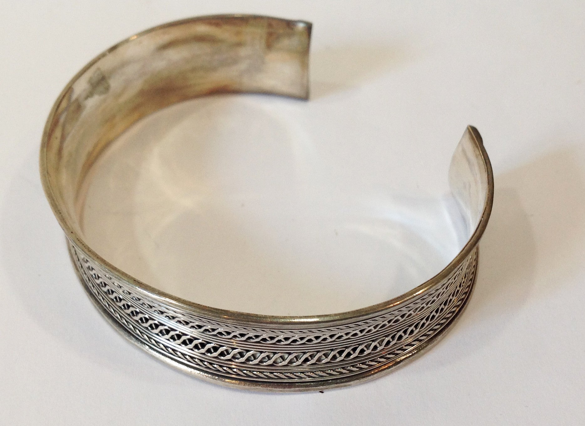 Handmade Balinese Sterling Silver Cuff Bracelet - Klara Haloho - 3