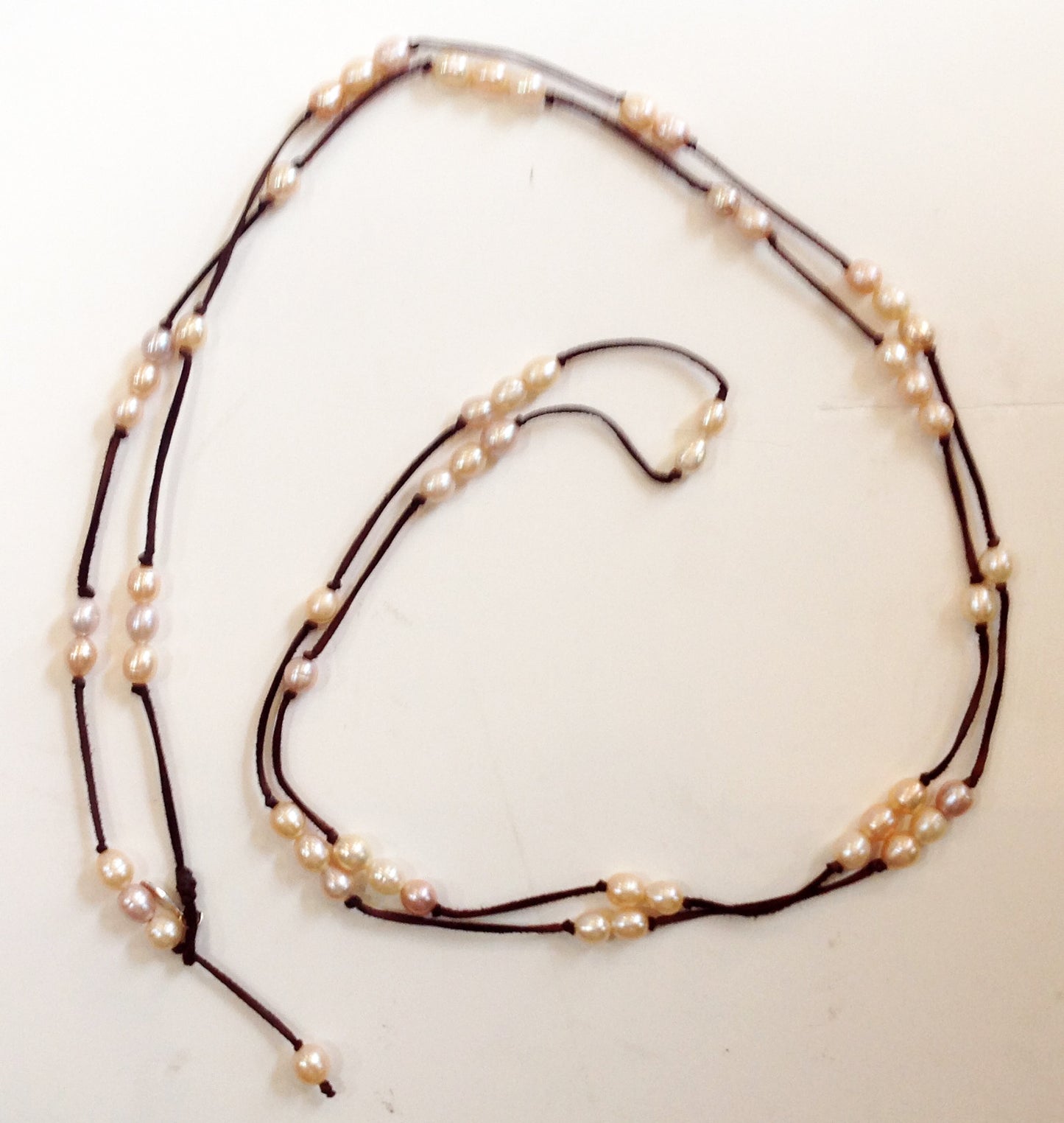 Long Wrap Freshwater Pearl Necklace - Klara Haloho - 4