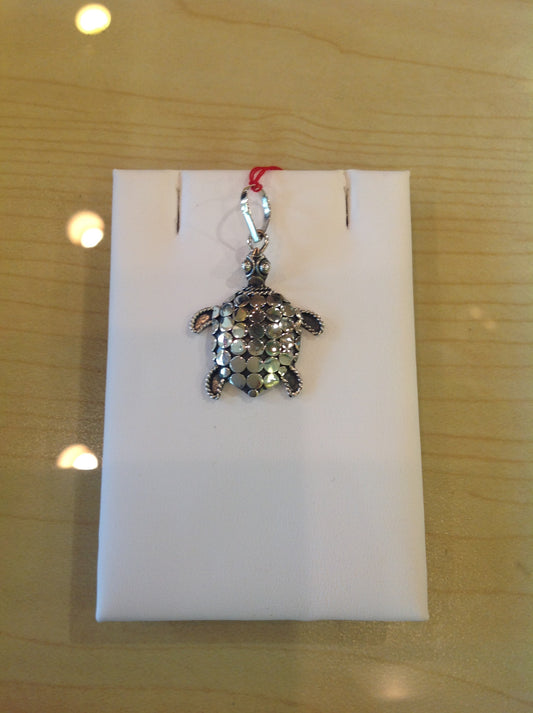 Turtle Sterling Silver Pendant - Klara Haloho