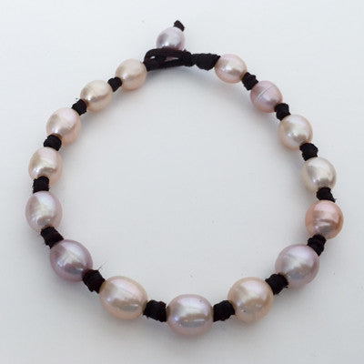 "Knot Another Classic" Freshwater Pearl Anklet - Klara Haloho - 7