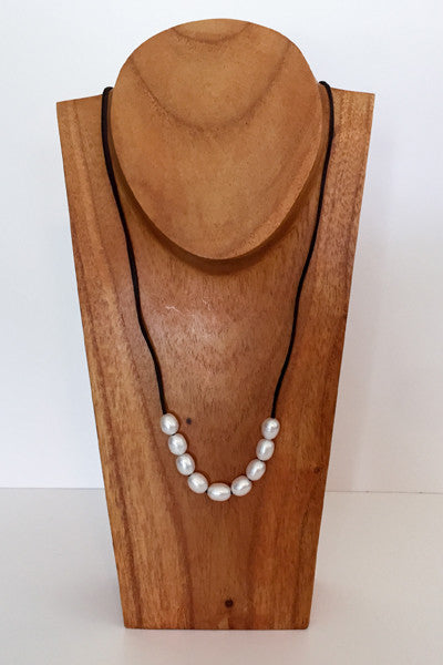 Adjustable Pearl Lariat Necklace – Pearls And Rocks